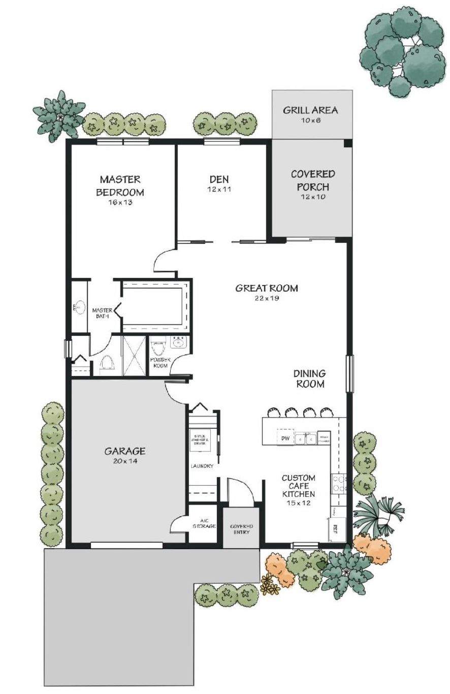 Cottage floor plan