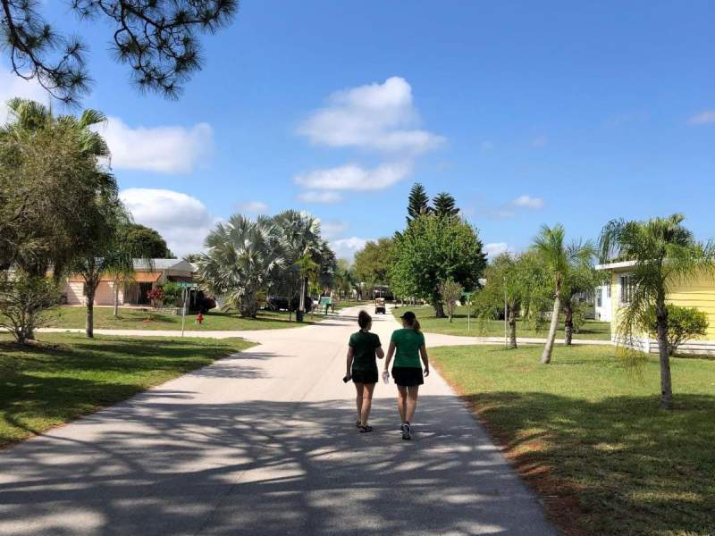 Spanish Lakes Country Club Village - Walking on Road